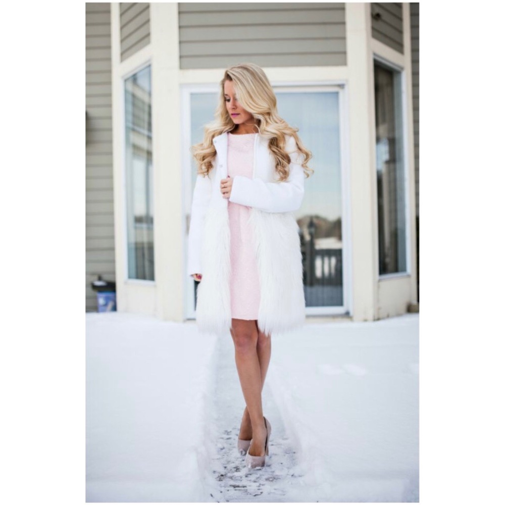 Faux fur coat
